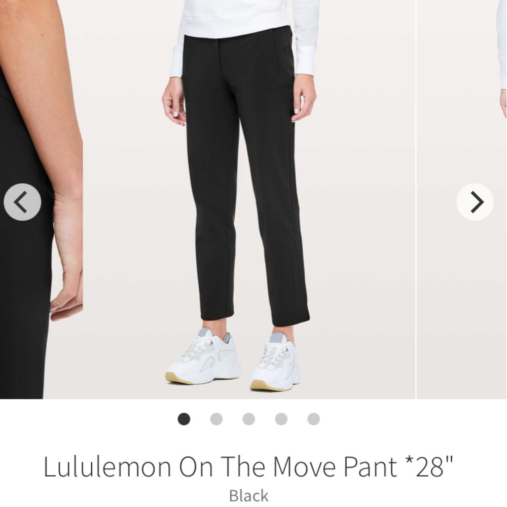 Lululemon on the move pants / trousers